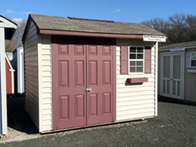 Customized Shed With Double Doors